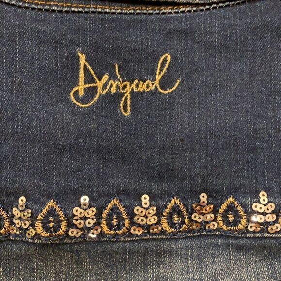 NWT Desigual Women's Chaq_bluefly denim jacket - Picture 7 of 15
